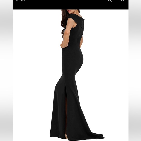 TERANI COUTURE LEAF RHINESTONE GOWN - Picture 5 of 9